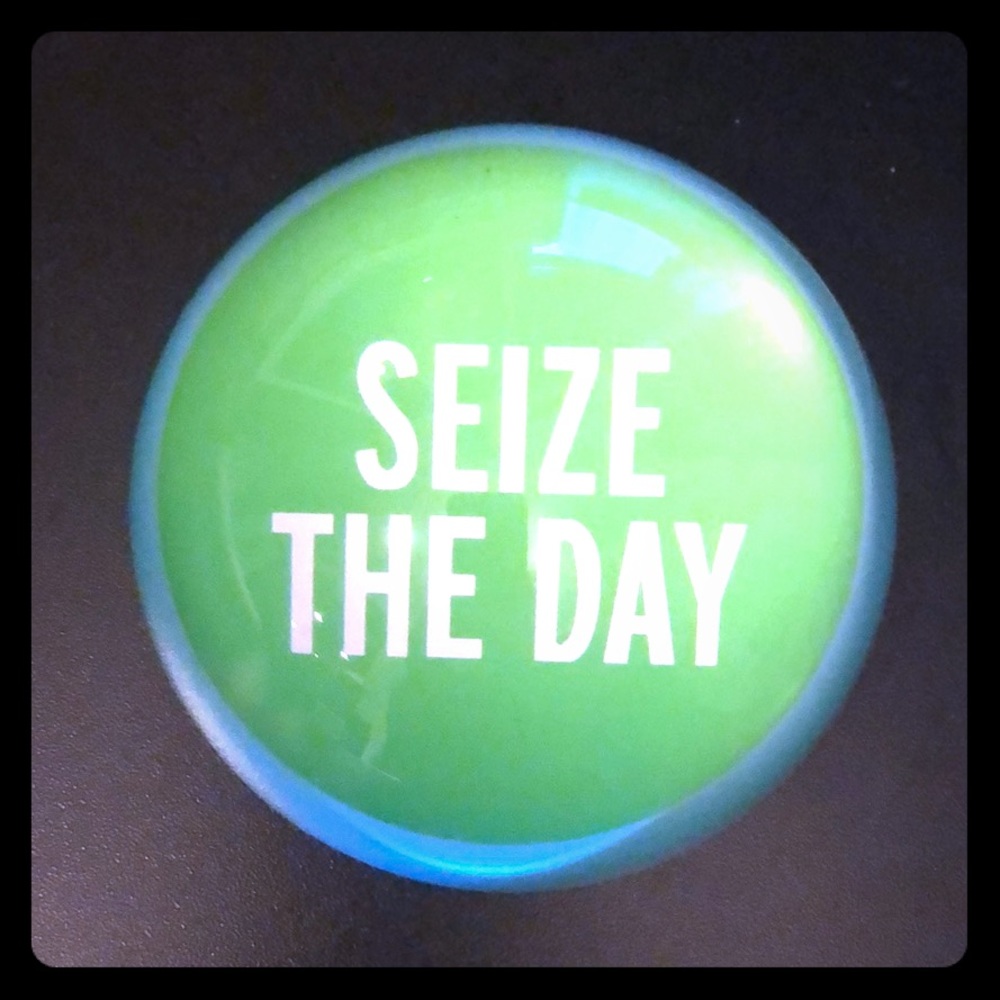 Kate Spade “Seize The Day” Paperweight.